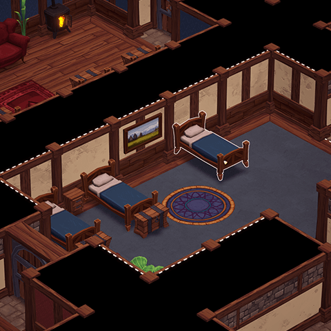 Placing furniture in a new room